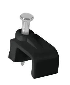VOLTECK GPL-10N BOLSA CON 20 GRAPAS NEFGRAS DE 6X 9.5mm PARA CABLE PLANO , FABRICADAS EN POLIETILENO, INCLUYE CLAVO