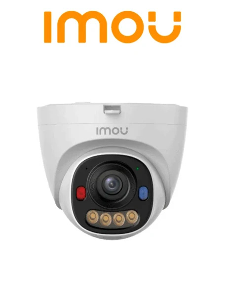 IMOU PS8D 5MP Camara Domo - 5 MP - PoE - IP67 - H - 265 - Smart Color - disuacion activa - Deteccion de Humanos y Vehiculos - Microfono - Soporta Micro SD 512GB - AOR MODE - ONVIF