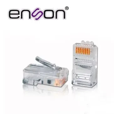 ENSON RJ45-CAT5E CONECTOR RJ45 PARA CABLE UTP CAT5E  DE 8 PINES, VELOCIDAD DE HASTA 100MBPS