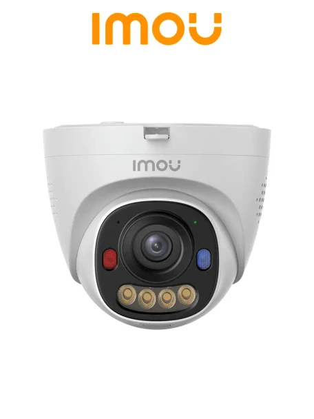 IMOU IPC-PS8EN-5V0 - Cámara Domo IP de 5 Megapixeles/ Lente 2.8mm/ Audio Bidireccional/ Smart Color/ Luz de Advertencia Roja & Azul/ Para Exterior/ 25 Mts IR/ Soporta Micro SD Hasta 512GB/ AOR MODE #POE