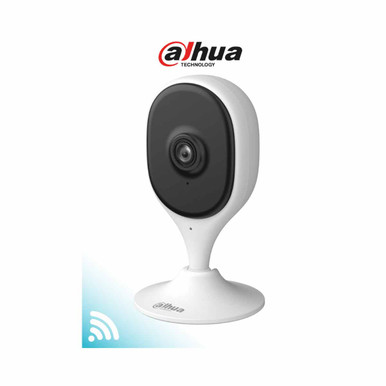 DAHUA DH-C3A - Cámara Wifi IP Cubo de 3MP con IA avanzada para detección de humanos y mascotas. Equipado con Wifi 6, emparejamiento por Bluetooth, audio bidireccional, IR de 10m, compresión H.265 y alarma de sonido