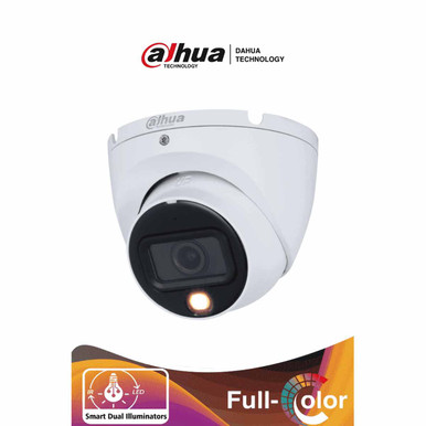 DAHUA DH-HAC-HDW1200TLMN-IL-A - Camara Domo de 2 Megapixeles/ Con Iluminación Dual Inteligente/ Lente de 2.8mm/ 20 Metros de IR y Luz Visible/ Microfono Integrado/ IP67/ Soporta: CVI/CVBS/AHD/TVI/