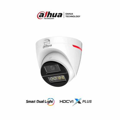 DAHUA DH-HAC-HDW1249XN-A-PRO - Cámara Domo HDCVI 2MP 1080P WizColor/ HDCVI X PLUS/ Video 24 Horas a Color/ Corrección de Distorsión de Imagen mediante IA/ Iluminador Inteligente.