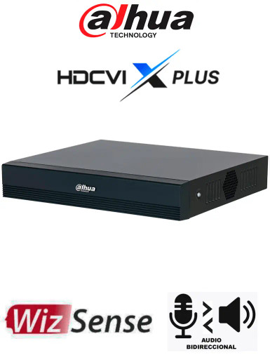 DVR DAHUA DH-XVR1B16-I/T 16 Canales 1080P Lite WizSense con Audio Bidireccional