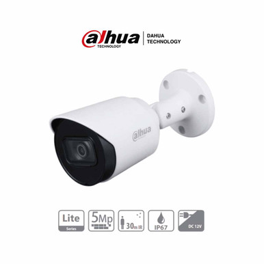 DAHUA HAC-HFW1500T-28 - Camara Bullet de 5 Megapixeles/ Lente de 2.8 mm/ 111 Grados de Apertura/ Metalica/ IR de 30 Metros/ IP67/ Soporta CVI/CVBS/AHD/TVI/