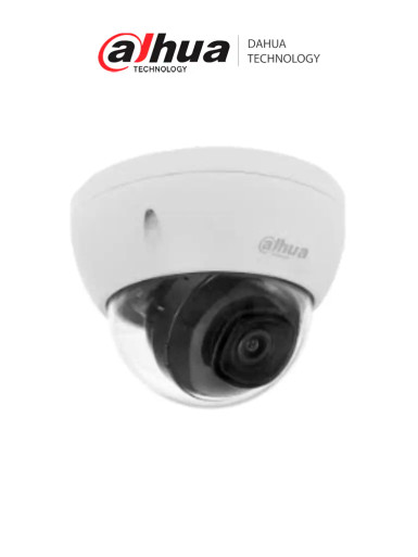 DAHUA IPC-HDBW1230E S4- Cámara IP Domo Antivandalica de 2 Megapixeles/ Lente de 2.8 mm/ 104 Grados de Apertura/ Metalica/ IR de 30 Mts/ IP67/ IK10/ PoE/ DWDR