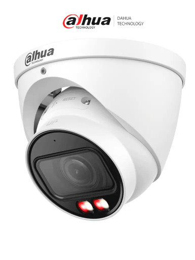DAHUA IPC-HDW2549T-ZS-IL - Cámara IP Domo de 5MP con Lente Motorizado de 2.7 a 13.5, Full Color con Lluminador Dual Inteligente de 40 Metros, WizSense, Micrófono integrado, IP67, WDR, PoE, Ranura para MicroSD