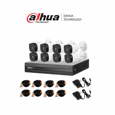 DAHUA KITXVR1B08- I+8-B1A21- Kit de 8 Canales 2 Megapixeles DVR Cooper-I WizSense Con IA H.265+ 8 Camaras B1A21 1080p 8 Canales + 2 IP o Hasta 10 Canales IP 4 Canales SMD Plus Busqueda de Humanos y Vehiculos Accesorios
