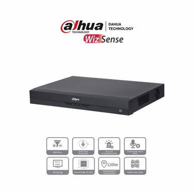 DAHUA XVR4232AN-I - DVR de 32 Canales de 1080p Lite/ WizSense/ H.265+/ Codificación IA/ 2 Bahías de Discos Duros/ 16 Canales con SMD Plus/ Busqueda Inteligente (Humanos y Vehiculos),