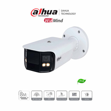 Dahua IPC-PFW5849-A180-E2-ASTE - Cámara IP Bullet 4k/ 2x4 megapíxeles/ Codec H.265/ Full Color