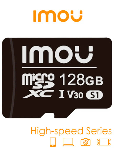 IMOU ST2-128-S1 Tarjeta MicroSD 128GB UHS-I Clase 10 U3 V30