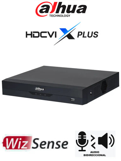 DAHUA DH-XVR5116HS-I3/T - DVR de 5MP Lite con WizSense/ HDCVI X PLUS/ Audio Bidireccional en 16 Canales/Soporta 16 Canales + 8 IP o hasta 16 canales IP/ Reconocimiento Facial y Protección Perimetral/ SDM Plus/ H.265+/Compatible con Dolink Care