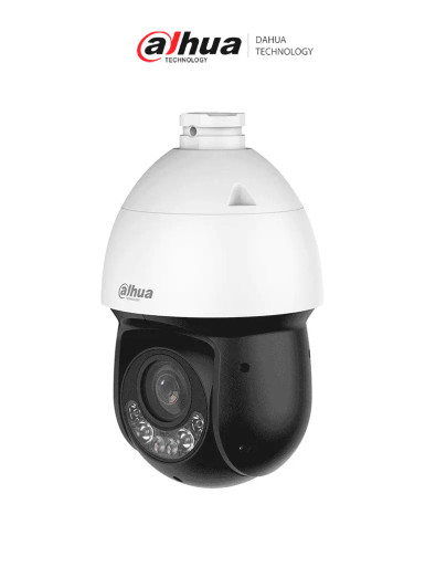 DAHUA DH-SD4D825MB-HNR - Cámara IP PTZ de 8 MP / WizSense/ 25x de Zoom óptico/ IR de 100 m/ Luz cálida 50m/H.265+/ WDR Real de 120 dB/ Protección perimetral/ Detección facial / SMD 4.0/ Ranura para MicroSD/ IP67/ E&S de Alarma y Audio