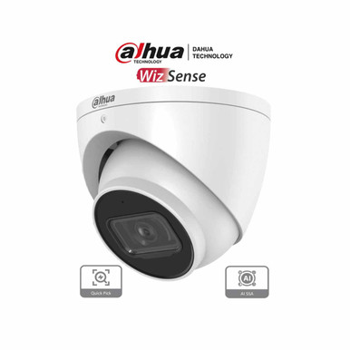 DAHUA IPC-HDW3441EM-S-S2 Cámara IP Domo 4MP WizSense con Inteligencia Artificial