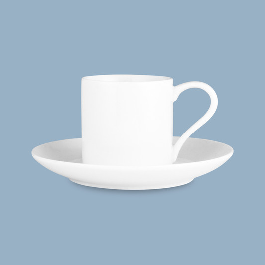Straight Demi Cup and Saucer, 100ml Straight Demi Cup and Saucer, 100ml