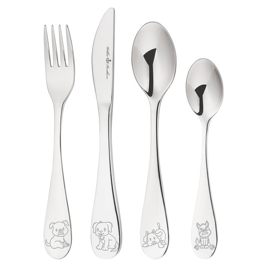 4 Piece Children's Cutlery Set - Puppy 4 Piece Children's Cutlery Set - Puppy