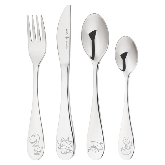 4 Piece Children's Cutlery Set - Dinosaur 4 Piece Children's Cutlery Set - Dinosaur