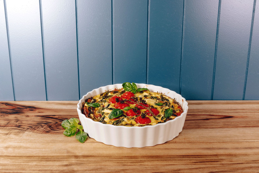 Spinach, Bacon and Tomato Quiche Spinach, Bacon and Tomato Quiche