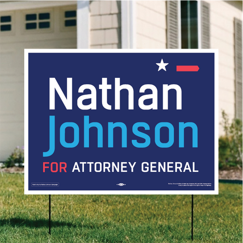 Nathan Johnson (24" x 18" Coroplast Yard Sign)