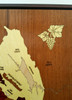 Napa Sonoma Wine Regions Marquetry Inlay Wood Map