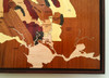 Napa Sonoma Wine Regions Marquetry Inlay Wood Map