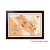 Napa Sonoma Wine Map personalizable giclee canvas