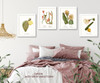 Vintage botanical illustration Set of 4 cacti #1