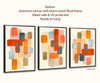  Copy of Mid-Century Modern Abstract original creation wall art "Autumn leaves" Tryptic 