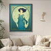  Art Nouveau astrology goddess Pisces Zodiac wall art   