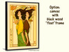Art Nouveau astrology goddess Gemini boho Zodiac wall art  