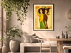  Art Nouveau astrology goddess Gemini boho Zodiac wall art   