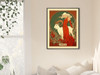  Art Nouveau astrology goddess Aries boho Zodiac wall art   
