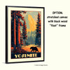 Yosemite vintage travel poster original design