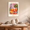 Cocktail "Pink House" Wall Art original design, bar, kitchen decor, giclee canvas poster 