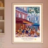 Paris Café des Artists Wall Art original design giclee canvas poster 