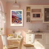 Paris Café des Artists Wall Art original design giclee canvas poster 