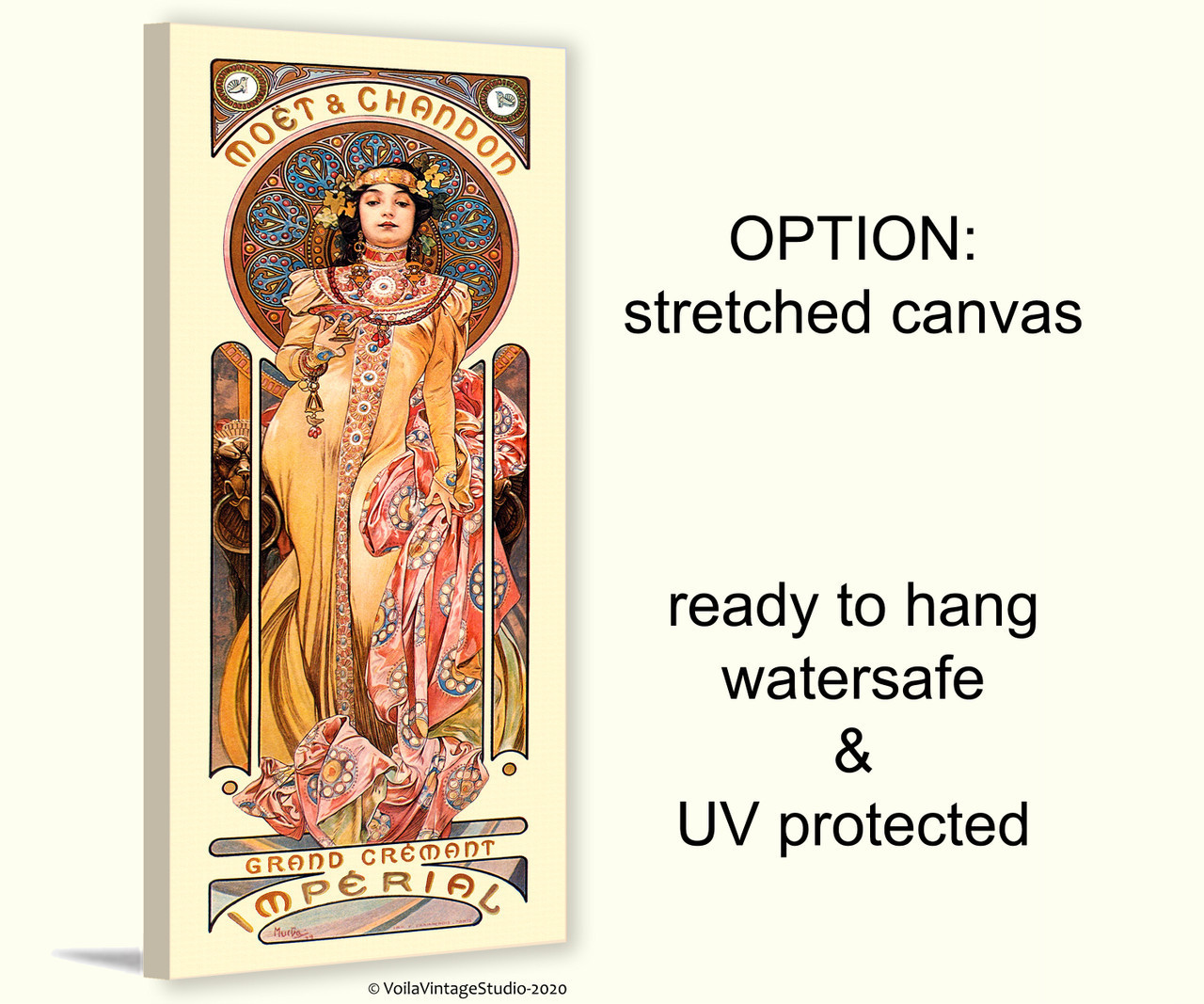 Art Nouveau Mucha French Moet champagne advertising 