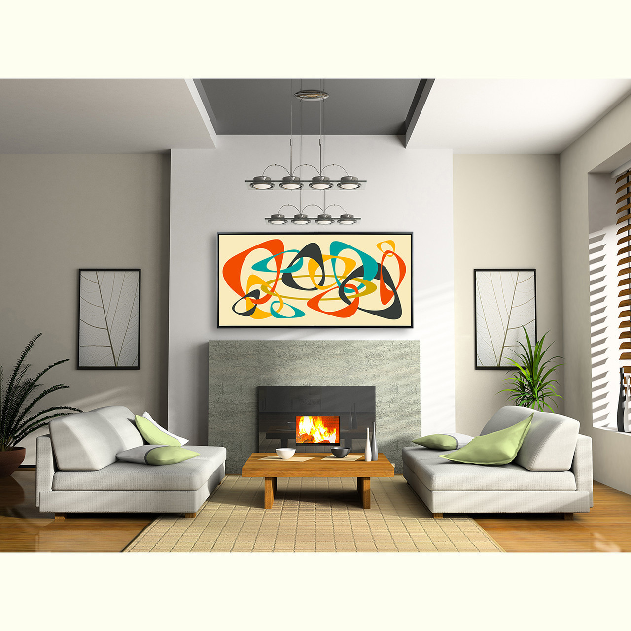 Mid century Modern abstract 