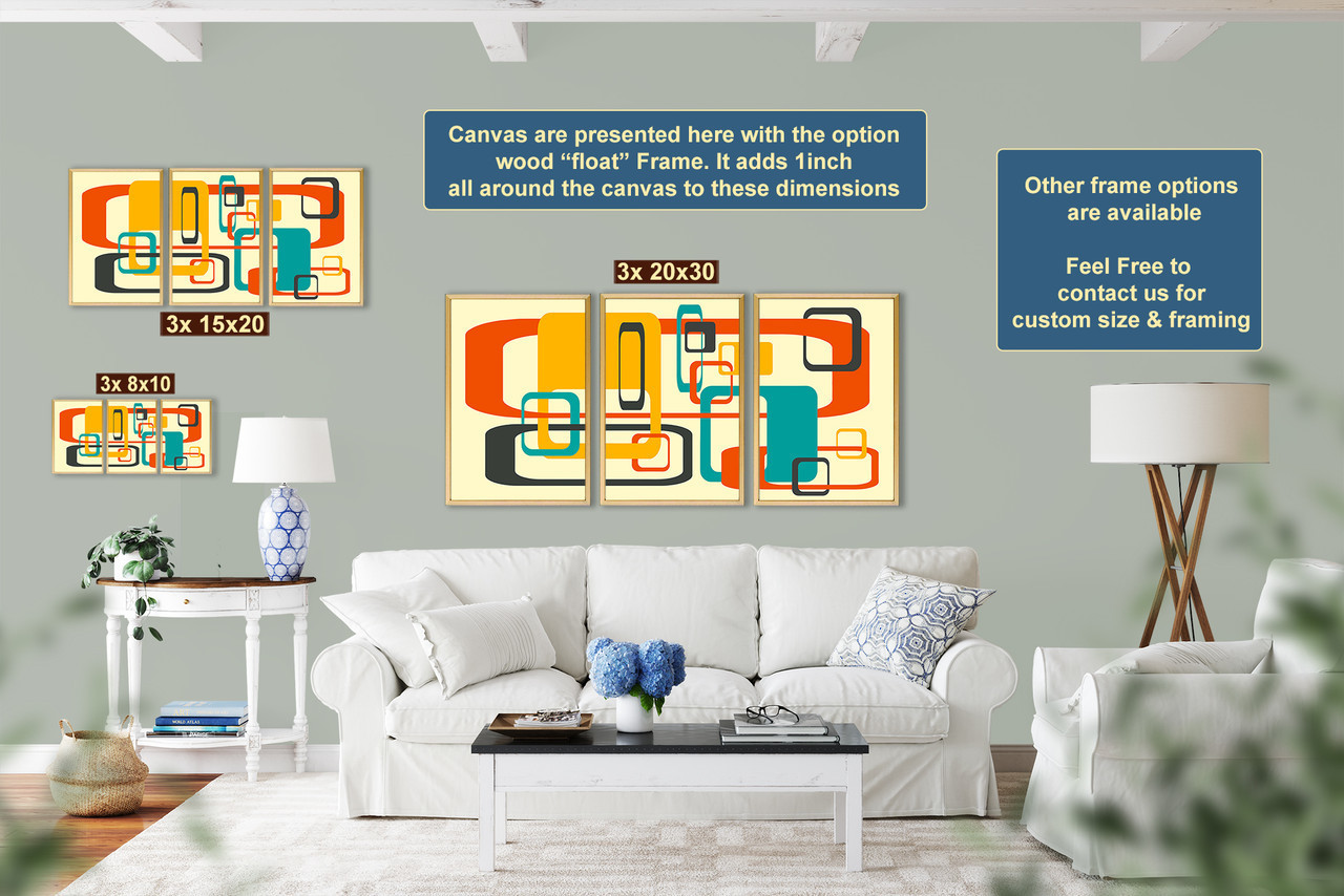 Mid-Century Modern Abstract original creation wall art