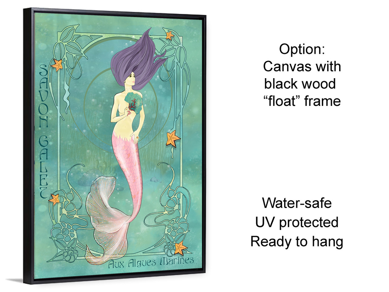  Copy of Limoux Maree with Mermaid French Advertising 