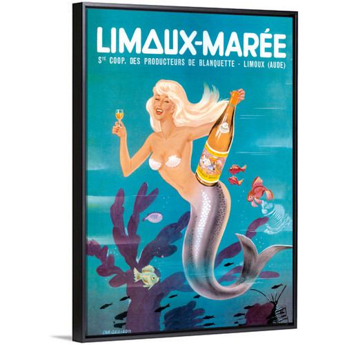 Limoux Maree with Mermaid French Advertising