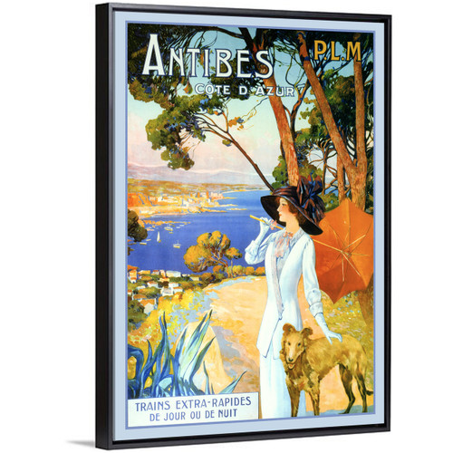 Antibes French vintage poster