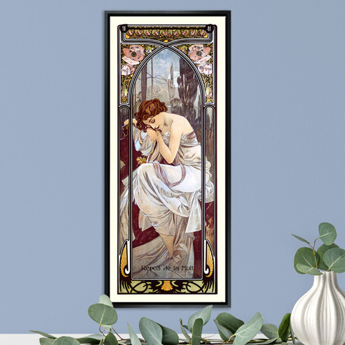 Art Nouveau Mucha Repos de la Nuit