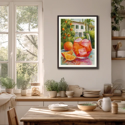  Cocktail "White House" Wall Art original design, bar, kitchen decor, giclee canvas poster  