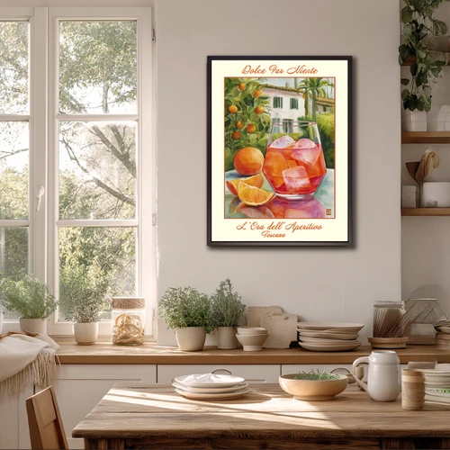  Cocktail "White House" Wall Art original design, bar, kitchen decor, giclee canvas poster  