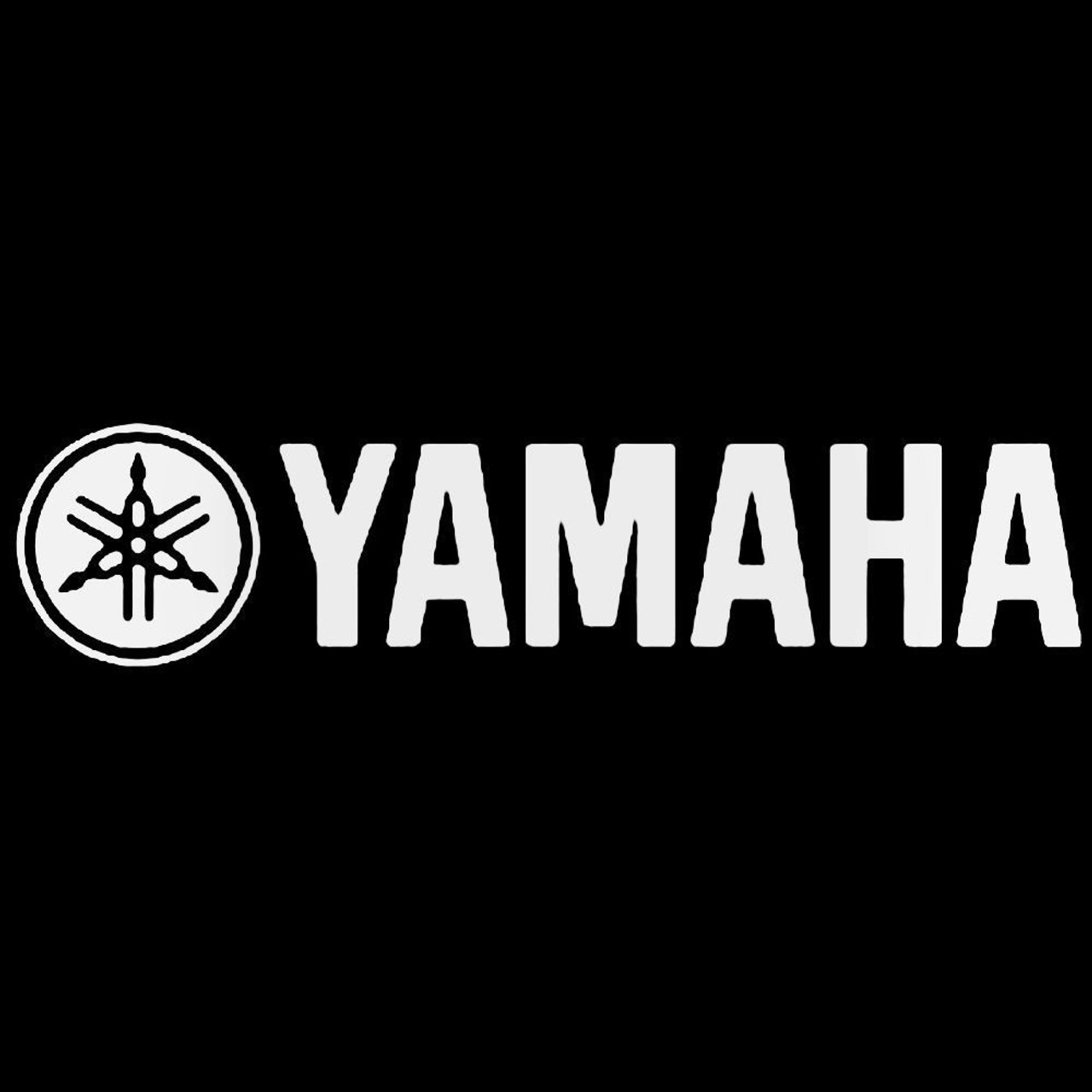 Yamaha Racing Logo Die Cut Vinyl Decal Fairing Bumper Sticker 4x4 Jet Ski  SxS | eBay