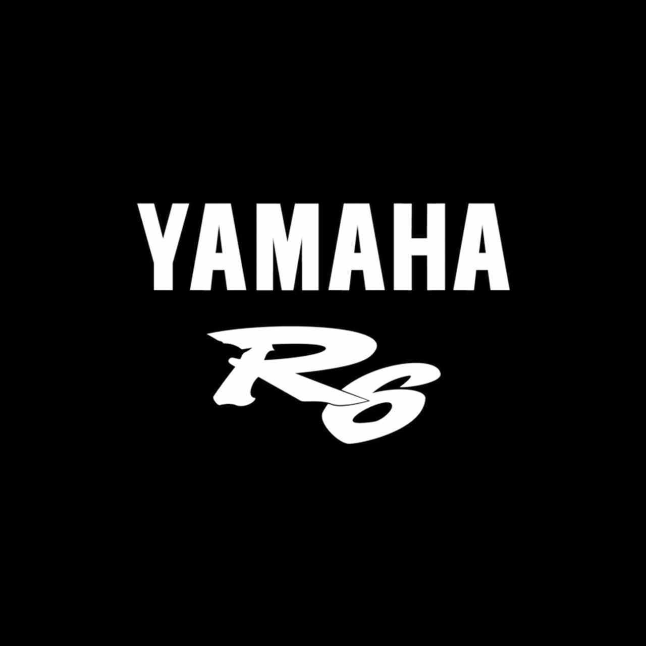 Yamaha logo decal sticker black, red or white bike motorcycle racing | eBay