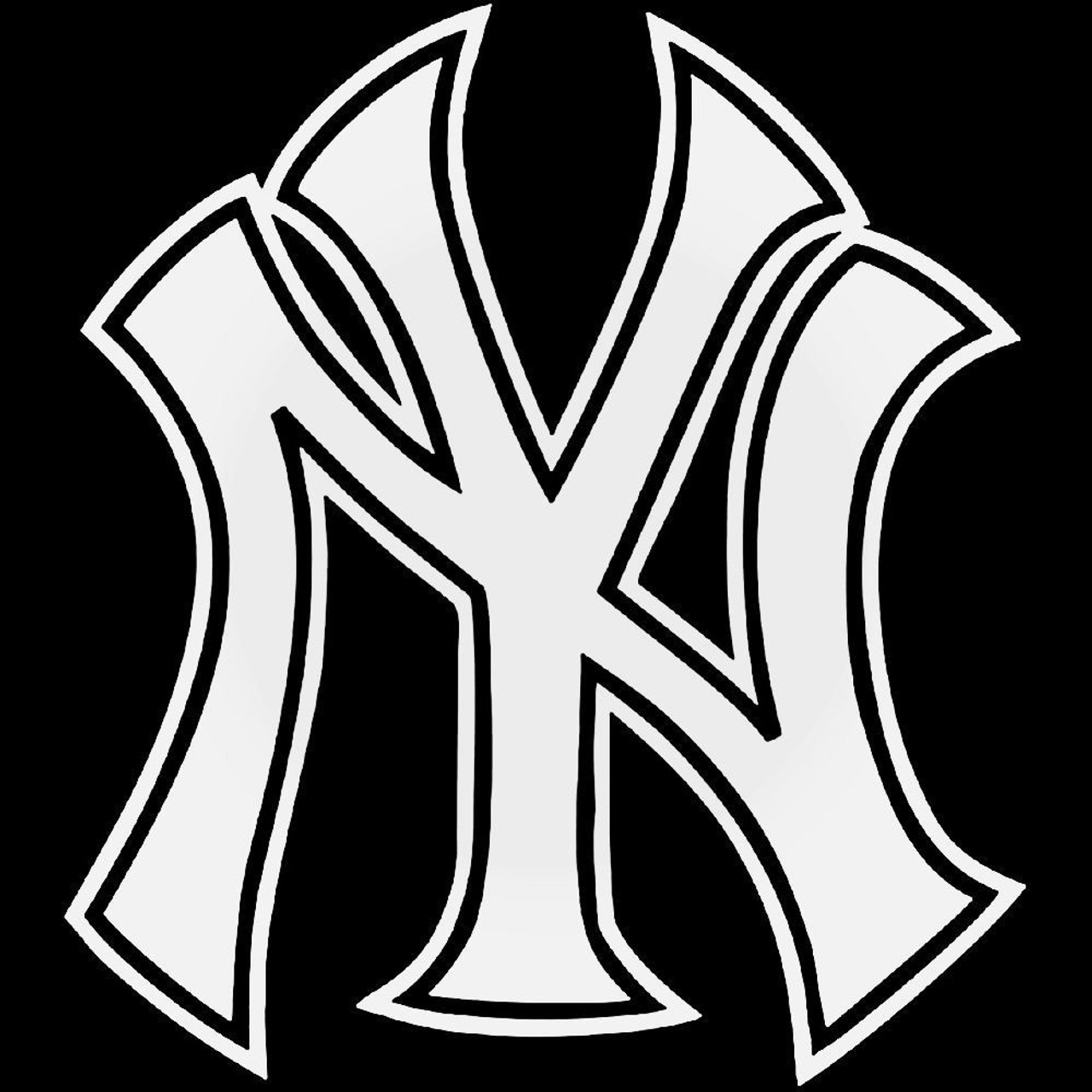 List 94+ Wallpaper New York Yankees Logo Black And White Excellent