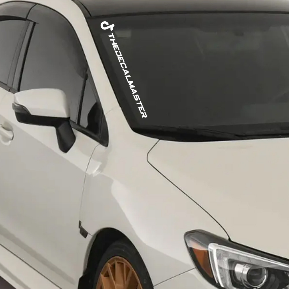 Custom Social Media TikTok Username ID Stickers Decals