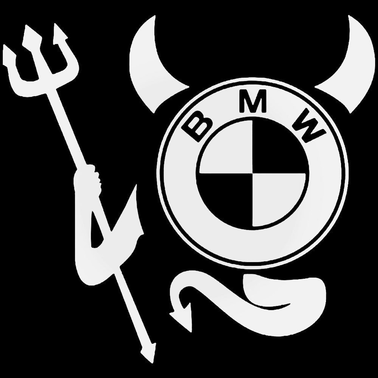 VW, BMW Demon devil sticker - . Gift Ideas